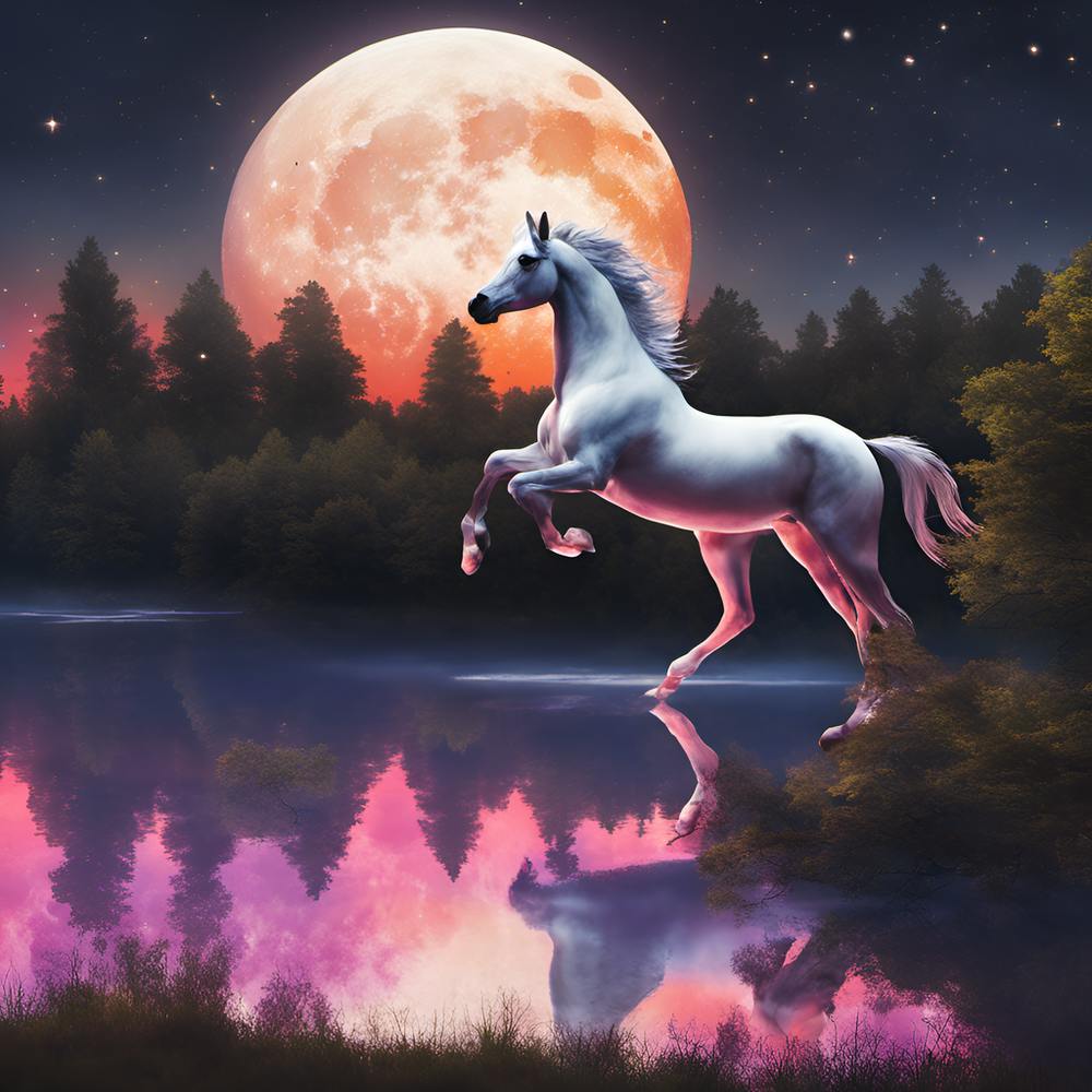 Unicorn In The Moonlight