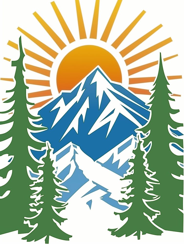 Mountains And Trees