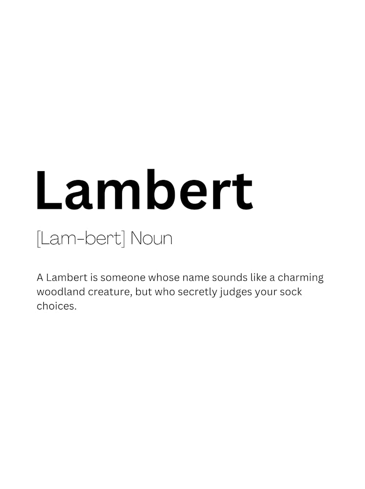 Lambert Definition Meaning