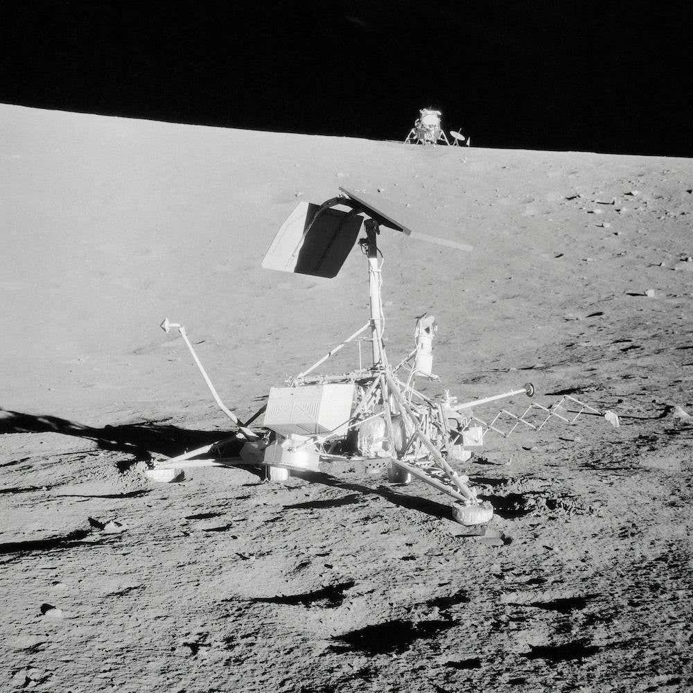 This Unusual View Shows Two Nasa Spacecrafts On The Surface Of The Moon, 20 Nov