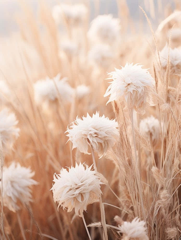 Boho Dried Flowers Asters 1