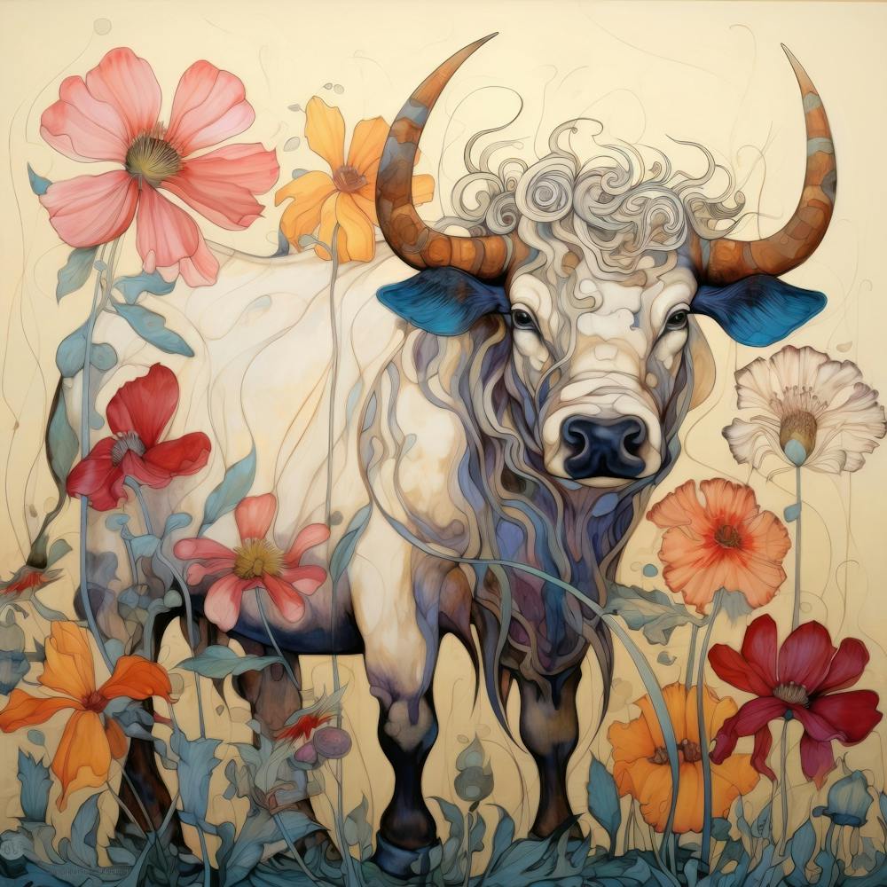 Bull In The Meadow