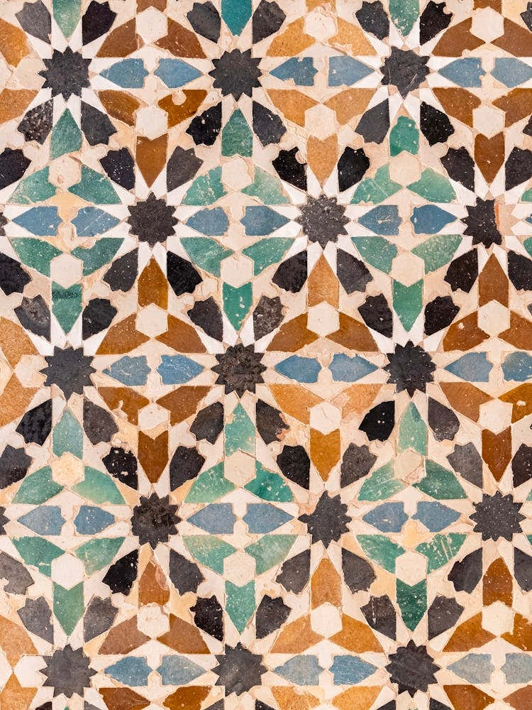 Mosaic Tiles Alhambra, Granada Spain