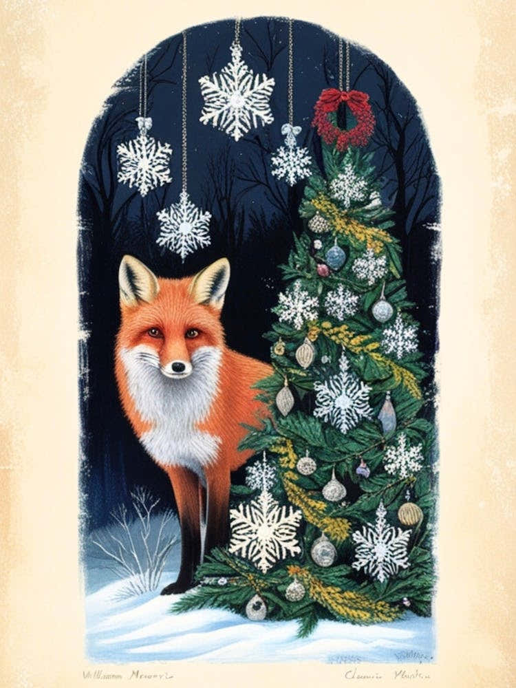 William Morris Christmas Fox 15
