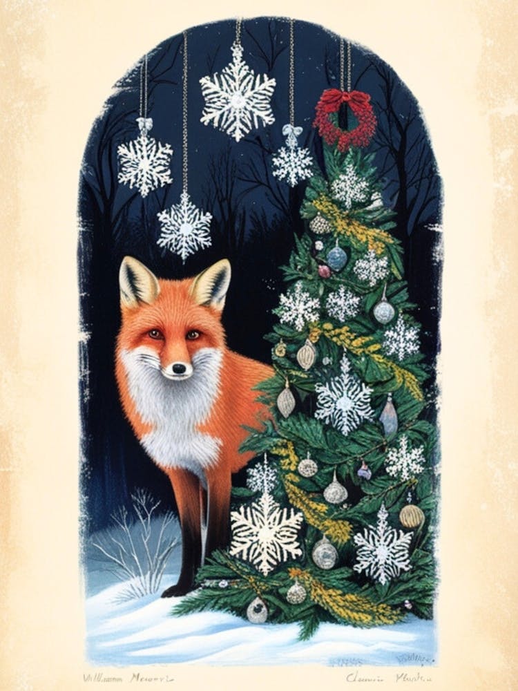 William Morris Christmas Fox 15