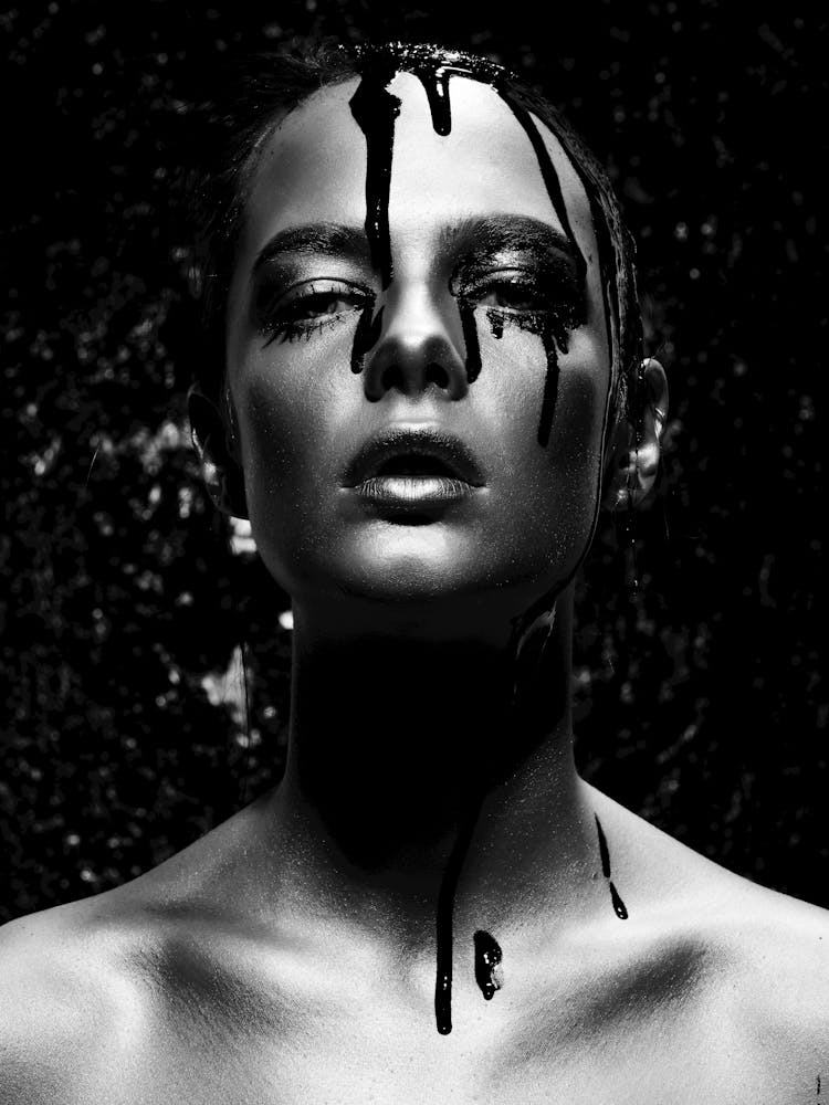 Black And White Portrait Of A Woman 24