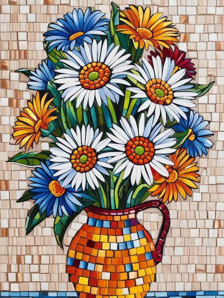 Daisies In A Vase