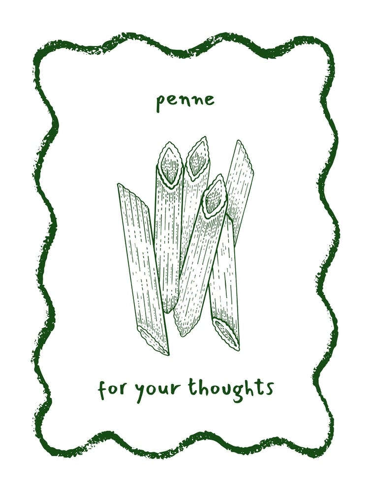 Green Penne For Your Thoughts Pasta