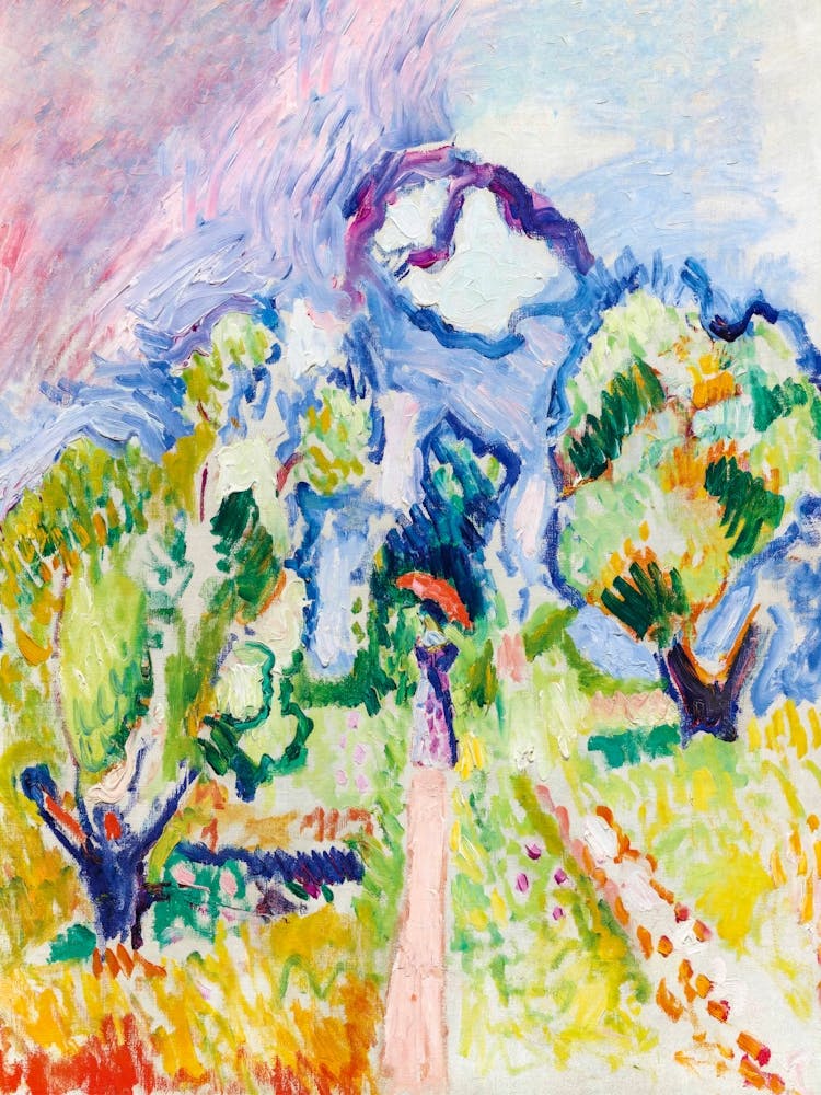 Henri Matisse Painting - Promenade des Oliviers, France 1905 HD