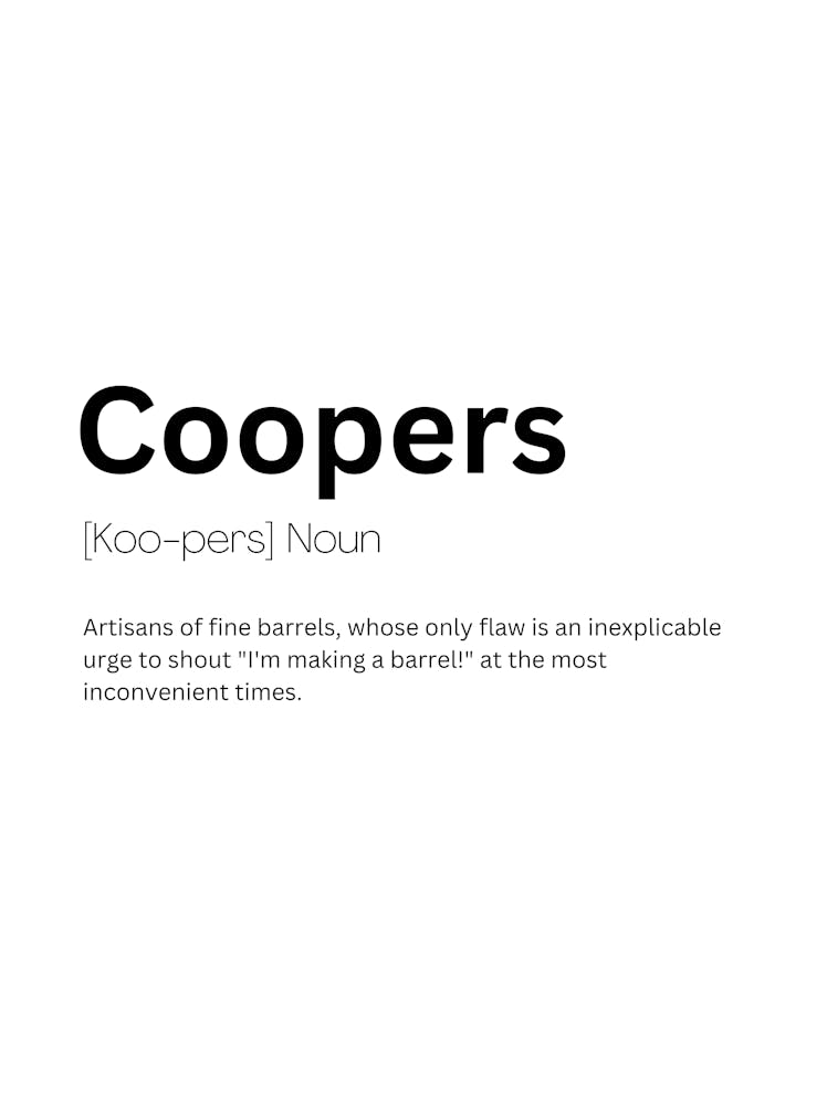 Coopers Definition Meaning