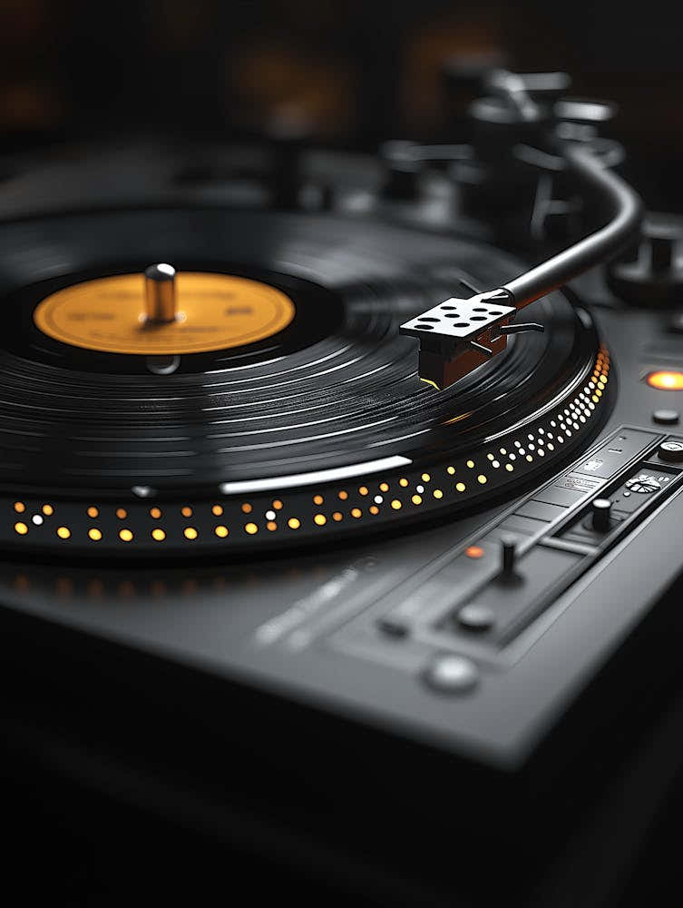 Record Player Art, Retro Wall Art, Eccentric Art, Music Poster