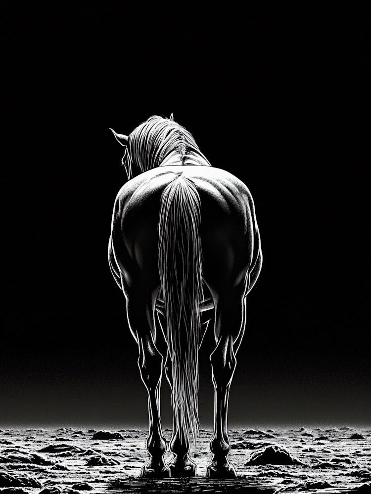 Self Acceptance White Horse Arctic Delineatory Mystic Jewel Thermoscopic Minimal Editorial Art Ar 2 3 Sref 73323003 1729961165 2