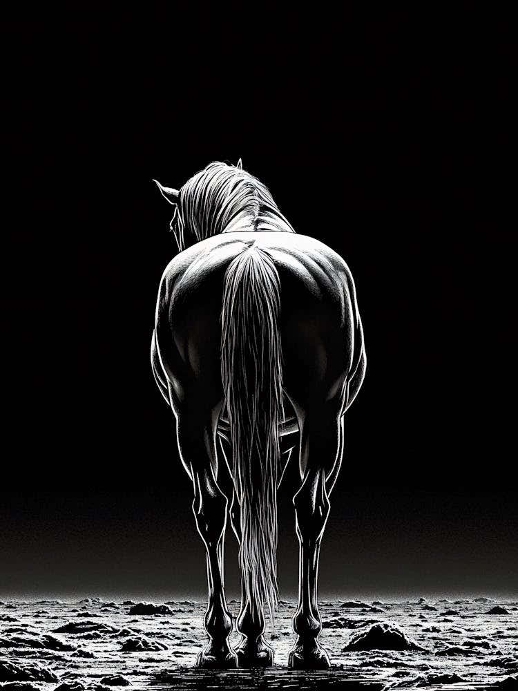 Self Acceptance White Horse Arctic Delineatory Mystic Jewel Thermoscopic Minimal Editorial Art Ar 2 3 Sref 73323003 1729961165 2