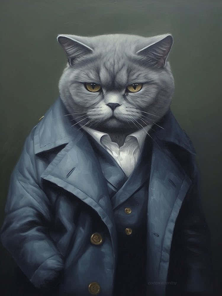 Gangster Cat Chartreux 2