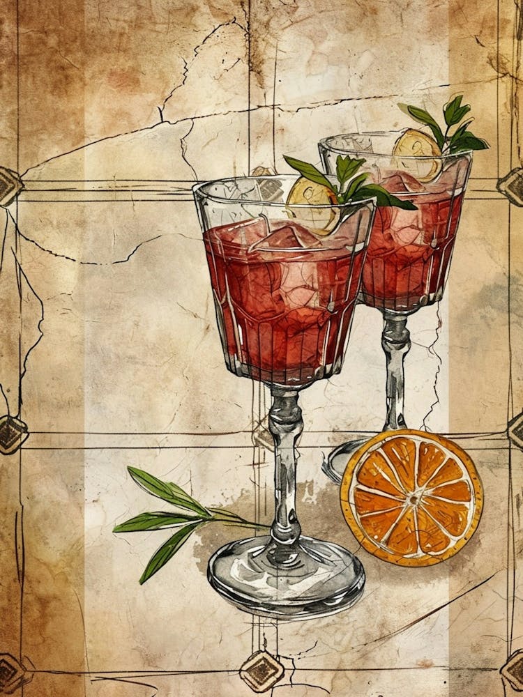 Cocktails In Goblets