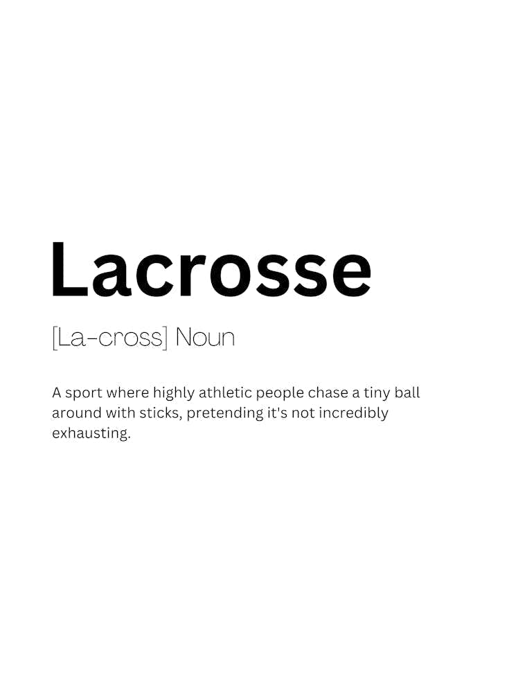 Lacrosse Definition Meaning