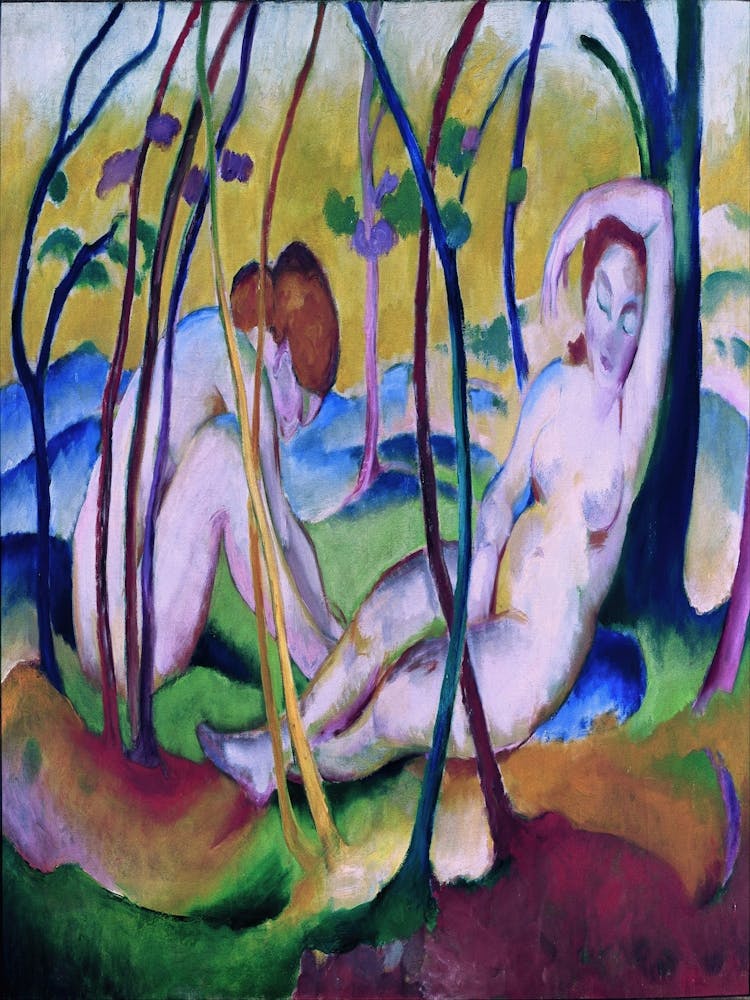 Two Nudes In The Woods