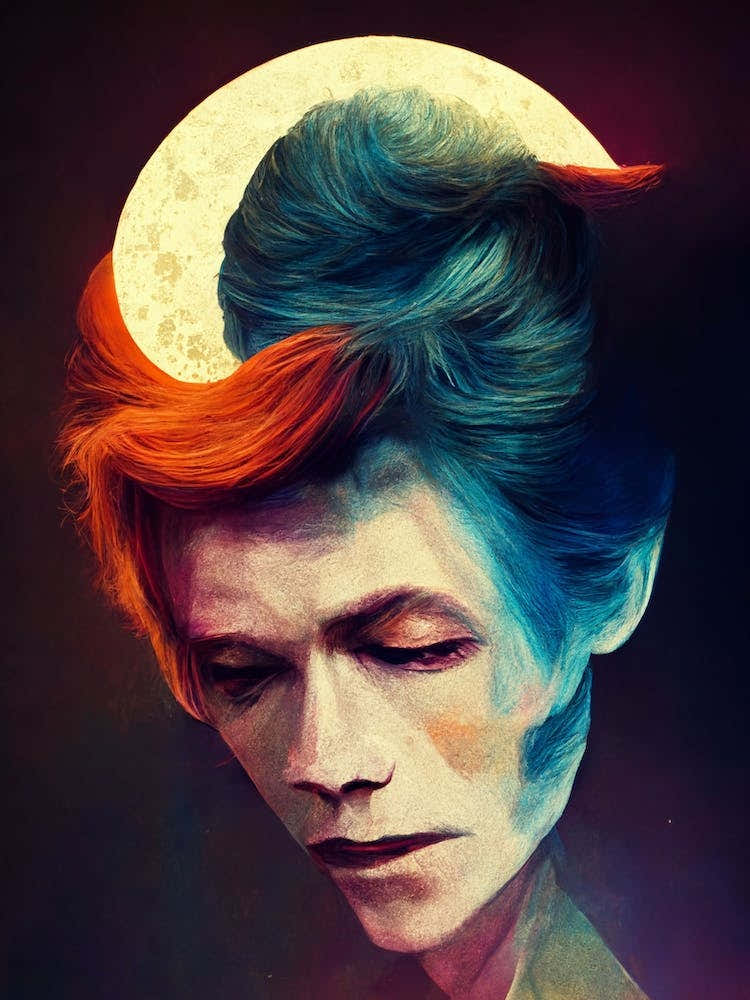 Moonage Daydream Bowie Portrait 2