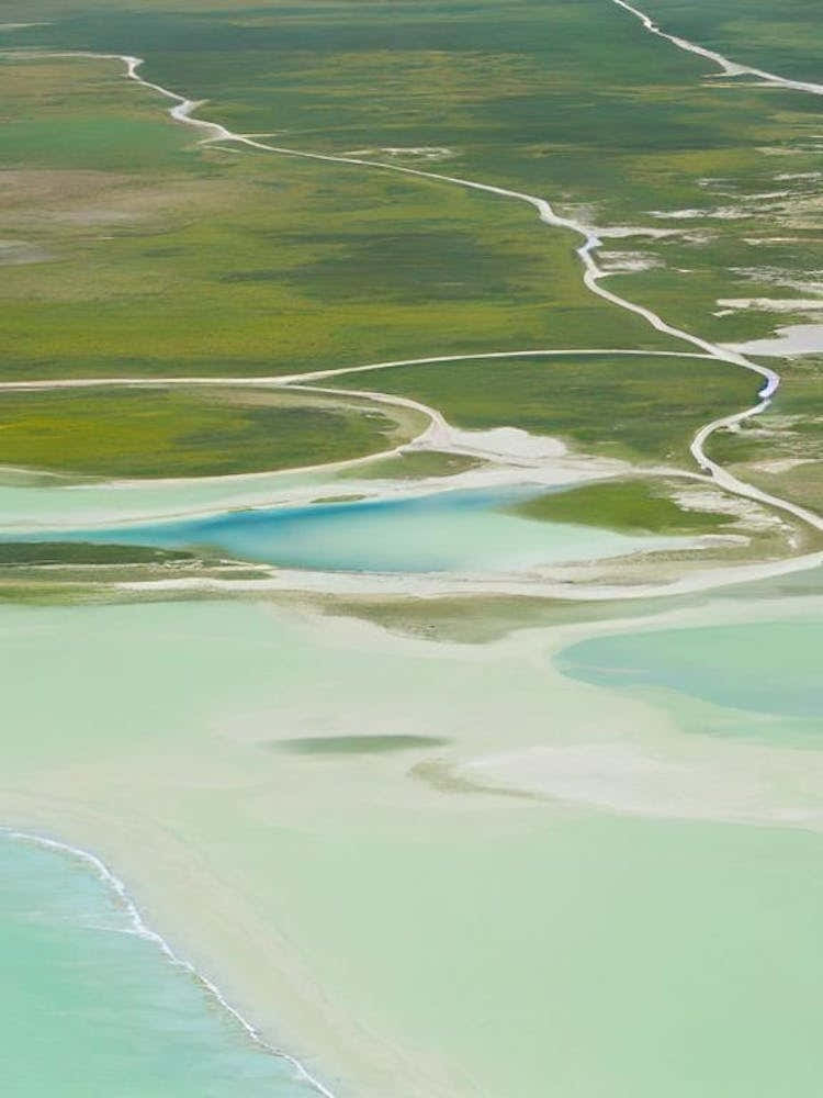 Lençóis Maranhenses National Park Brazil Water Colour Poster
