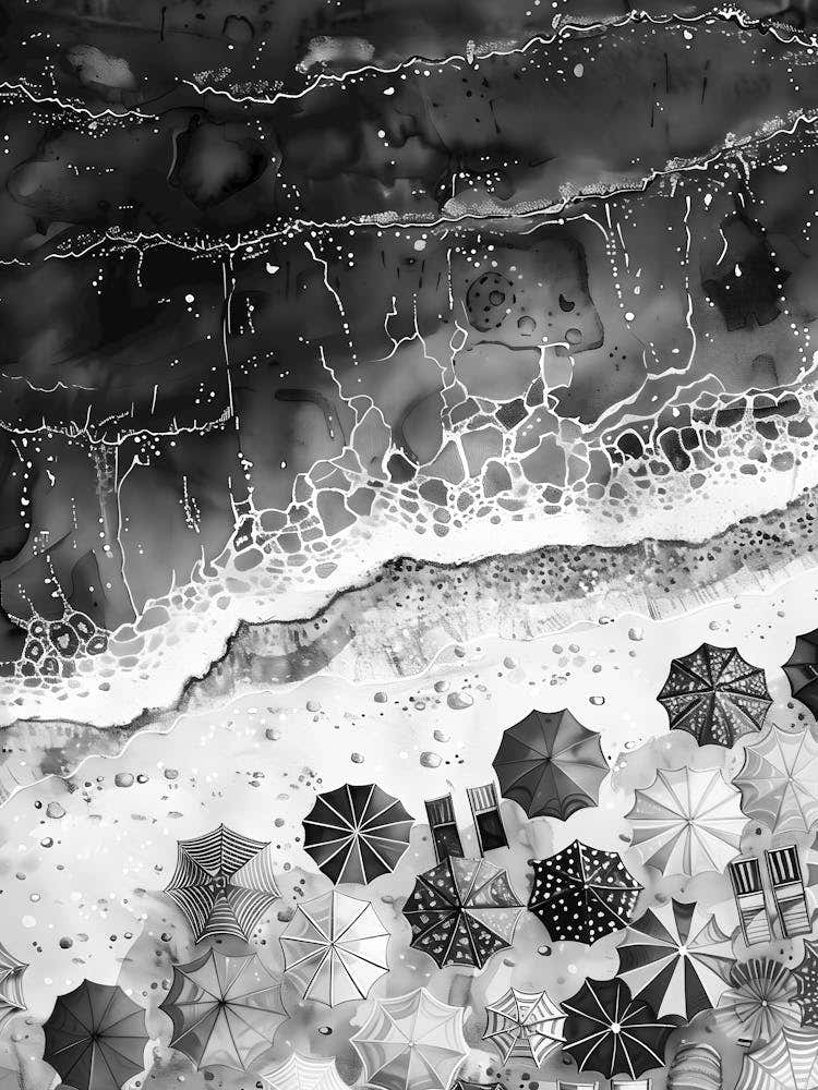 Umbrellas On The Beach 12