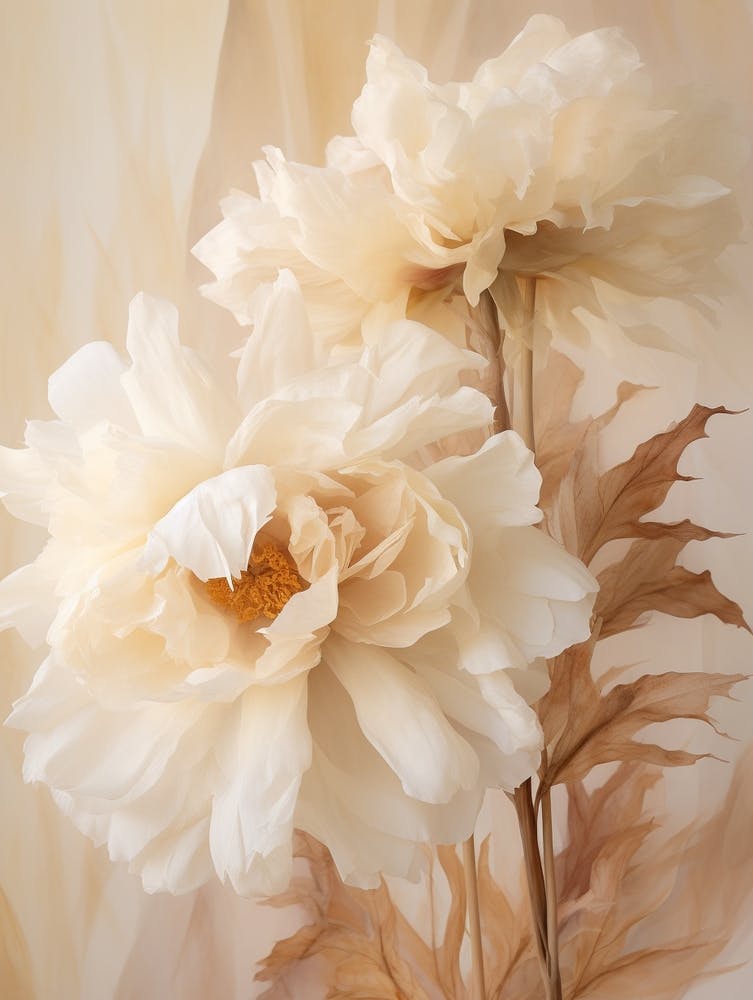 Boho Dried Flowers Peony 1