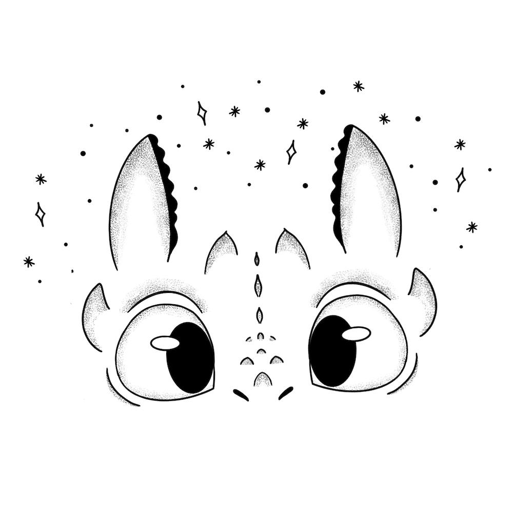 Toothless The Dragon Square