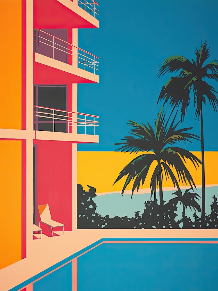 Acapulco, Mexico, Bold Outlines 4