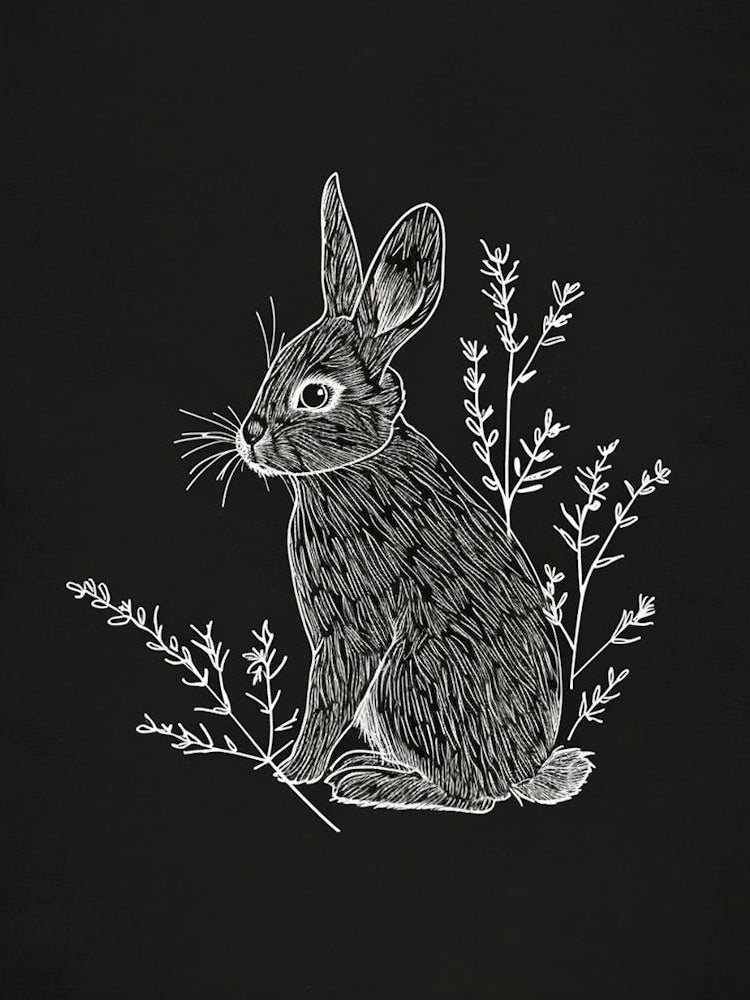 Britannia Petite Rabbit Minimalist Illustration 4