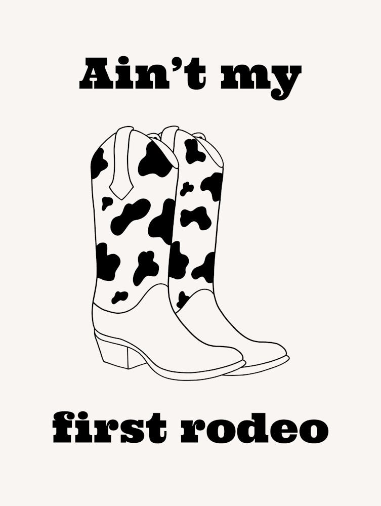 First Rodeo B&W
