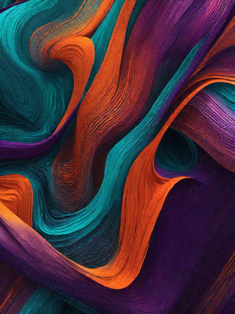 Waved Abstract Painting