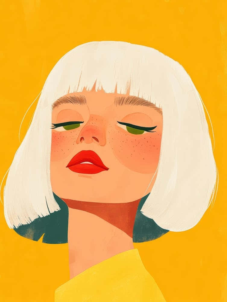 Illustration, Girl, Painting