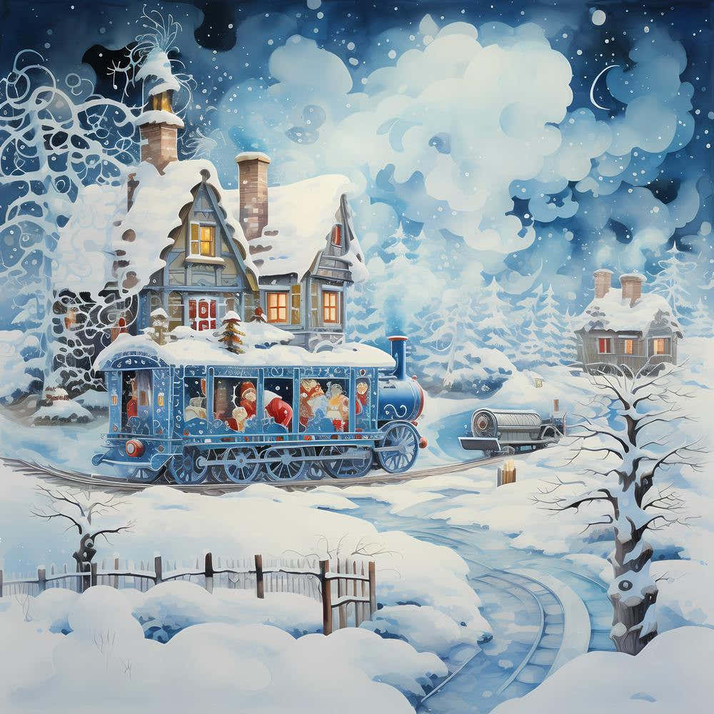 Watercolour Yule Harmony