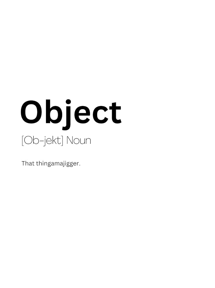 Object Definition Meaning