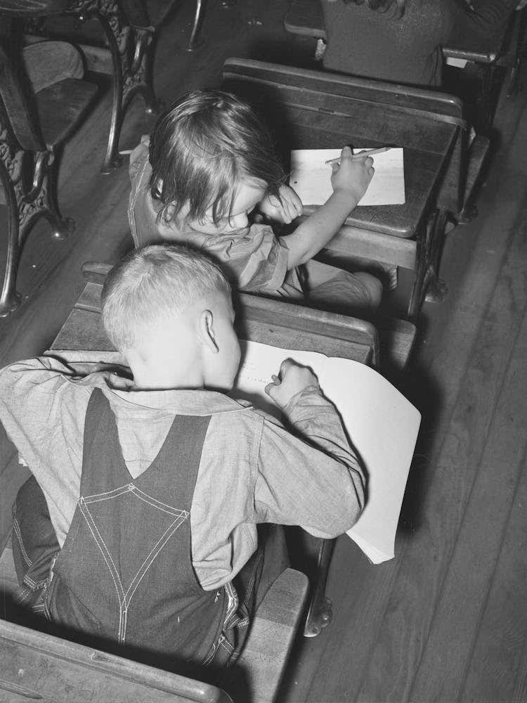 Schoolchildren, San Augustine, Texas By Russell Lee