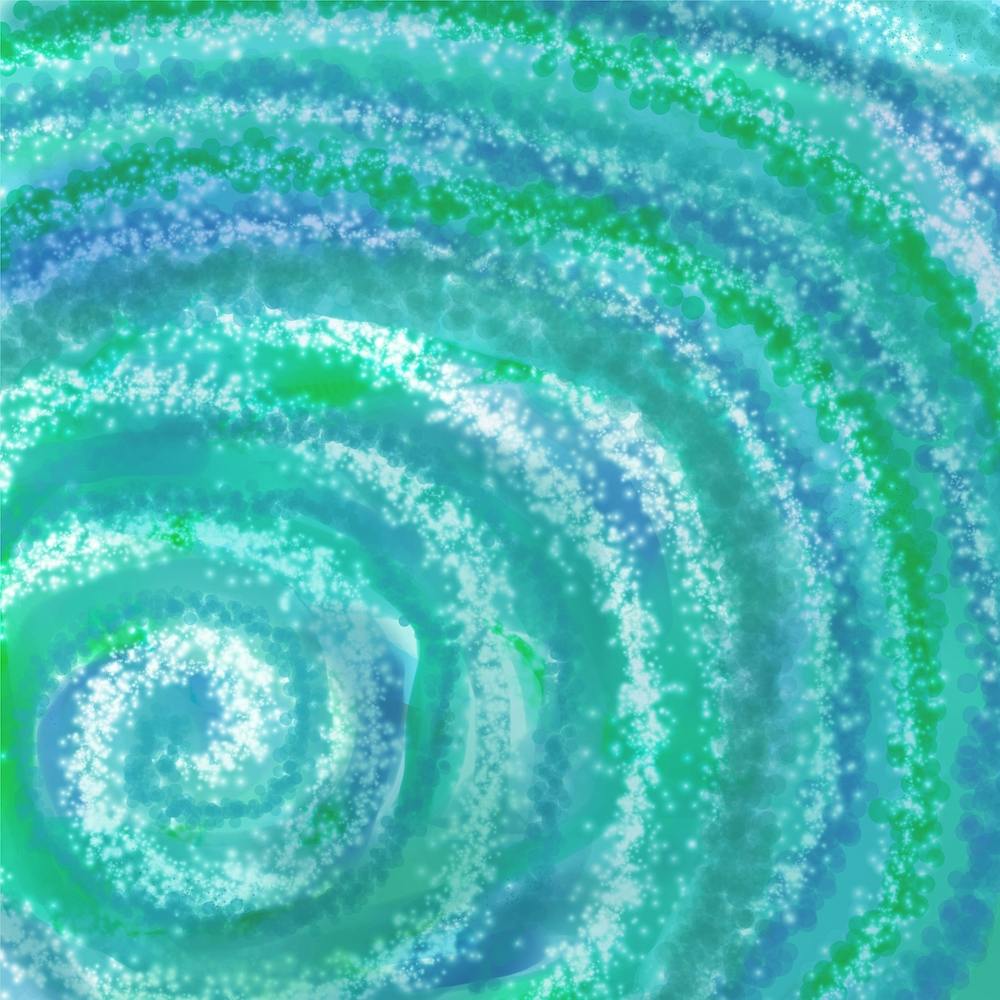 Swirling Ocean Waters