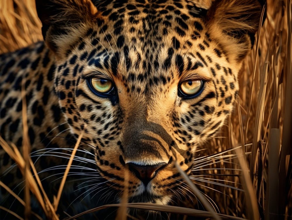 African Leopard Close Up Realism 1