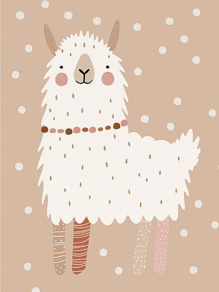 Llama, Nursery Wall Art for Kids