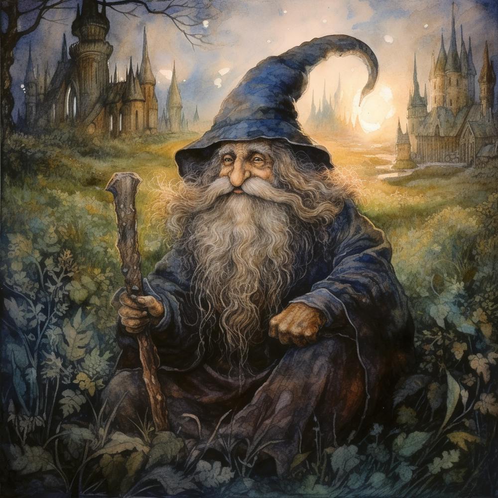 A Magical Wizard Of The Enchanted Forest Called Olon