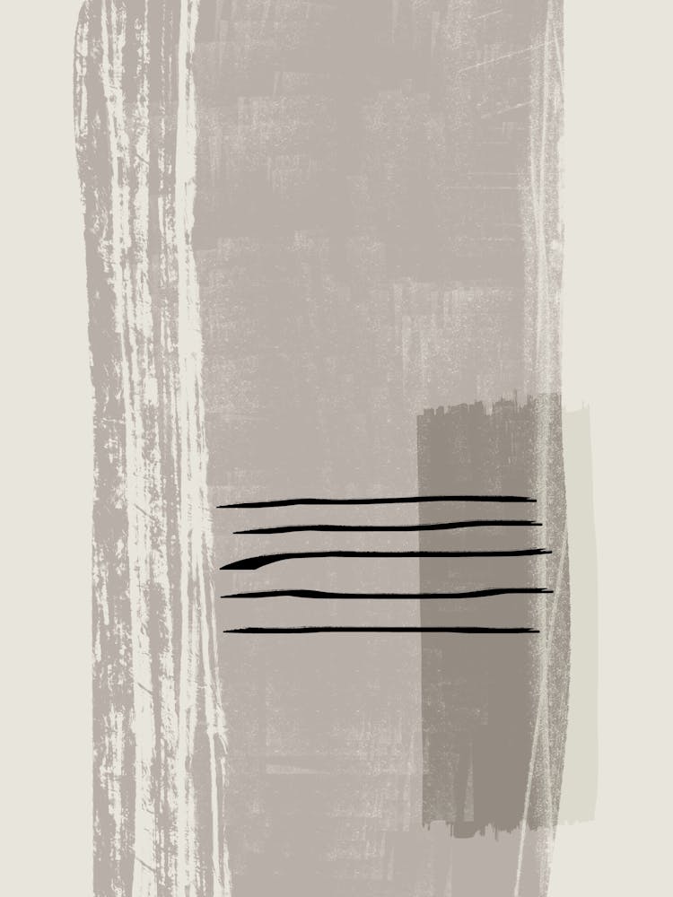 Abstract Painting In Earthly Tones 2