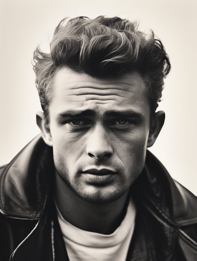 Black And White Photograph Of James Dean