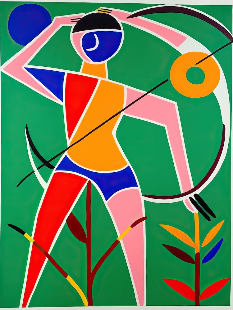 Archery In The Style Of Matisse 3