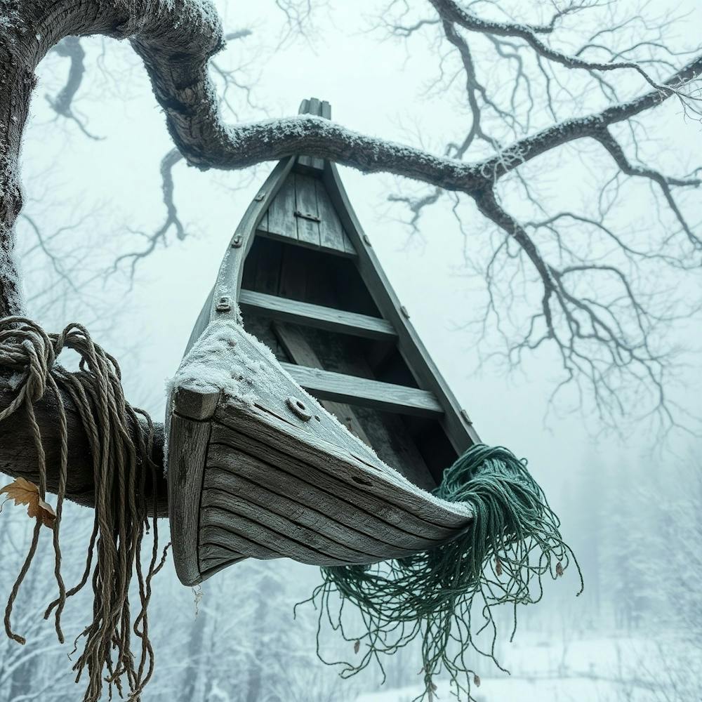 Boat In A Tree