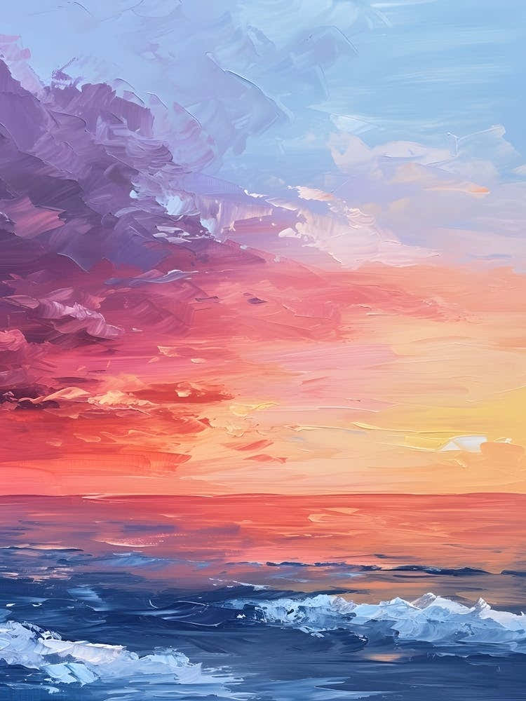 Sunset In The Sea