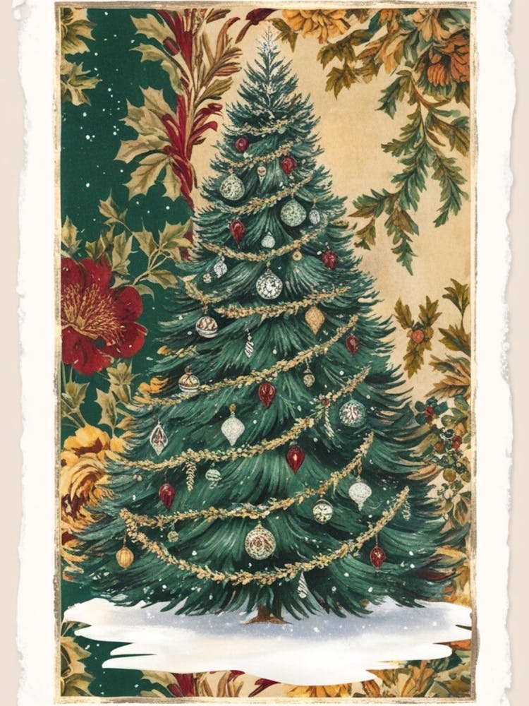 William Morris Christmas Tree 50