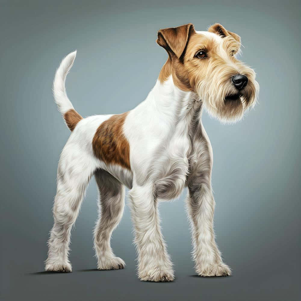 Portrait Of A Wire Hair Fox Terrier