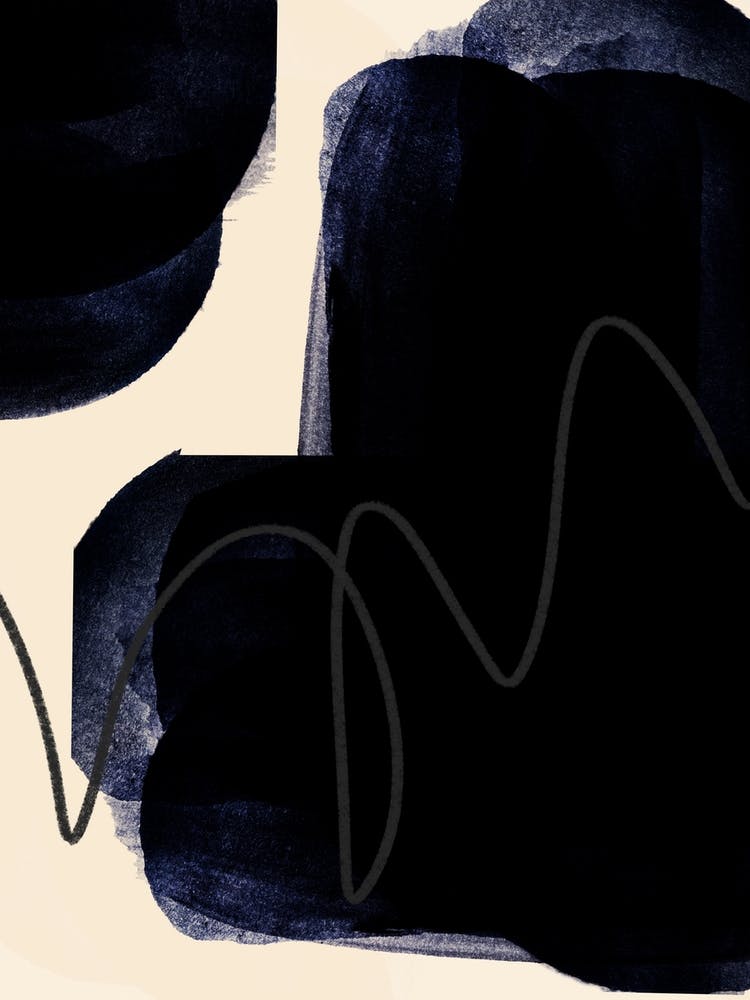 Black Abstract Pencil Art