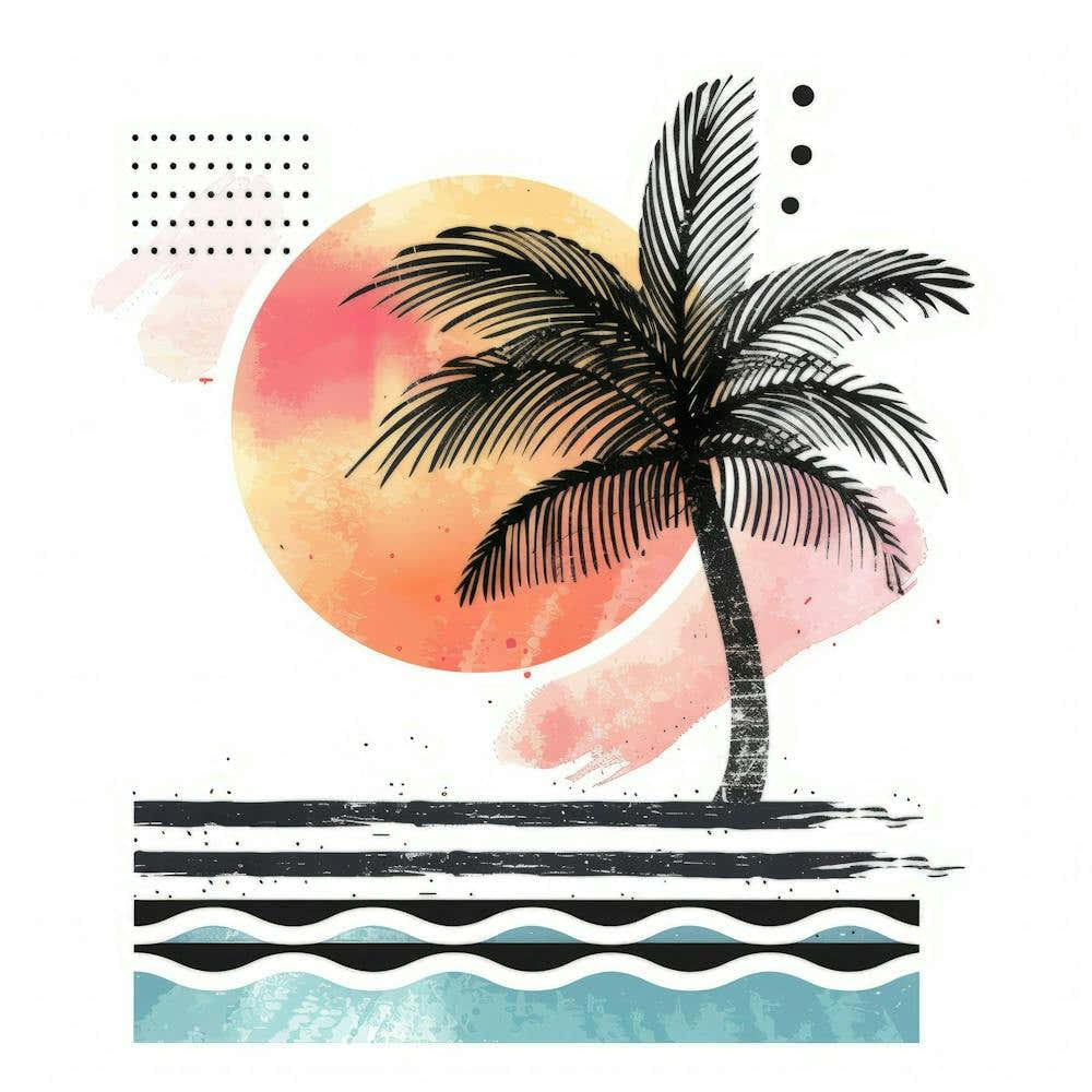 Palm Tree At Sunset 5