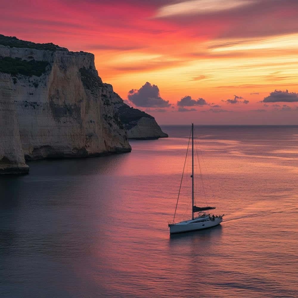 Sunset In Malta