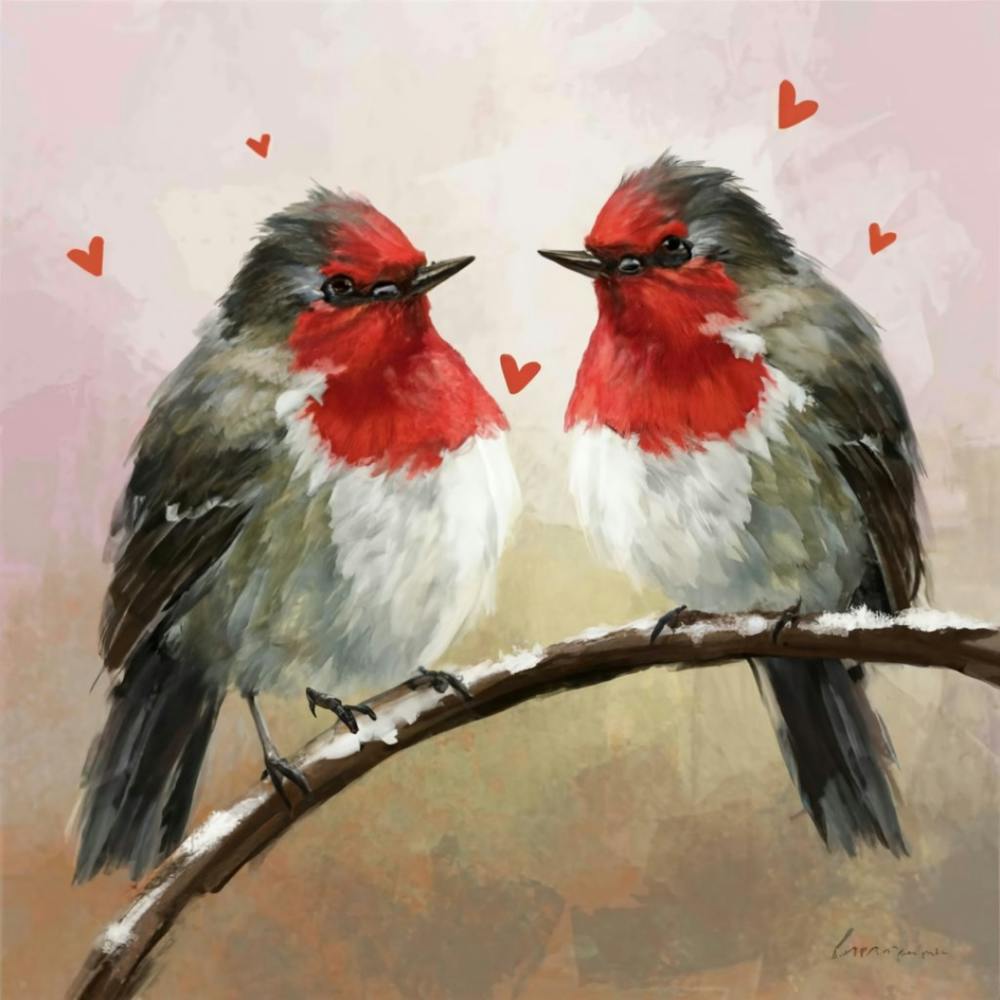 Love Birds Serenade Print Art - Set The Mood For Love With Our Love Birds Serenade Print Art
