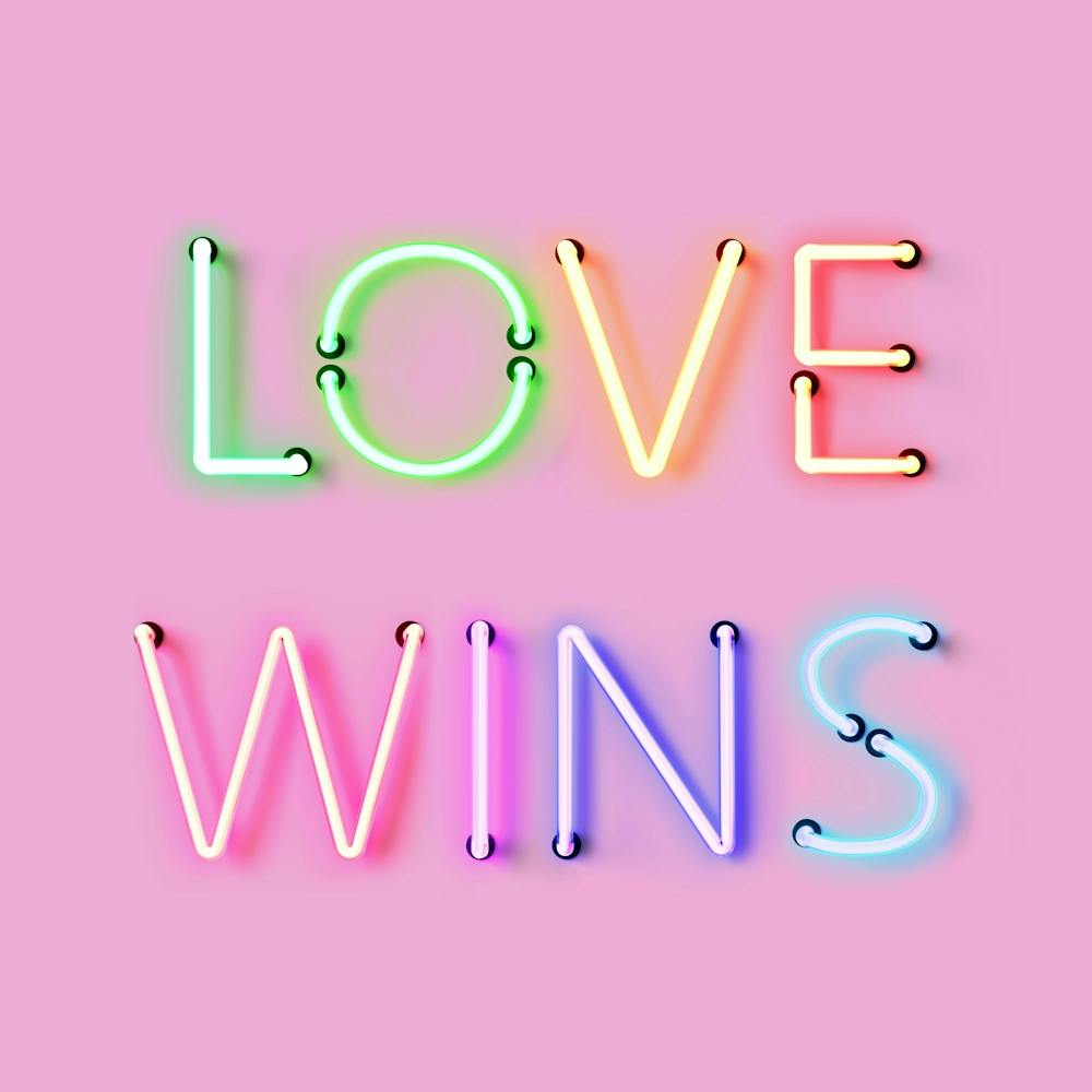 Love Wins Neon Sign